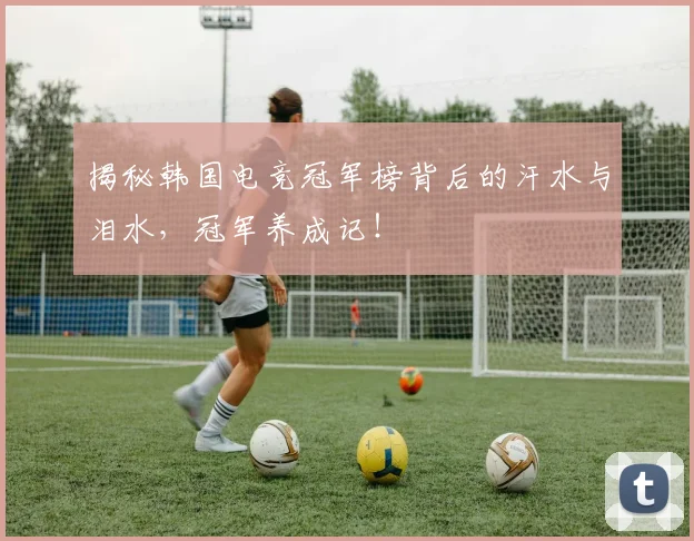 揭秘韩国电竞冠军榜背后的汗水与泪水，冠军养成记！
